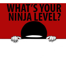 8" x 8" Kilroy Peek-A-Boo Ninja Sticker 8" x 8" Kilroy Peek-A-Boo Ninja Sticker